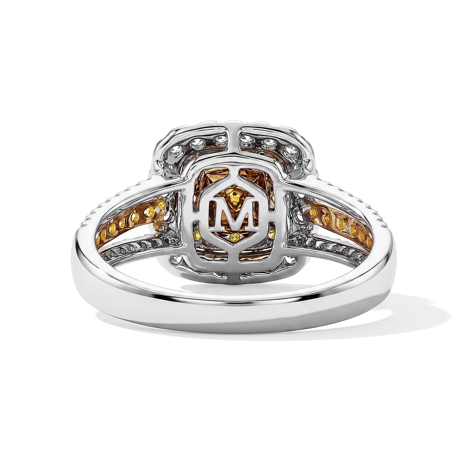 Modani Yellow and White Diamond 1.27 ctw Ring in 14K Yellow Gold (Size 5.0)