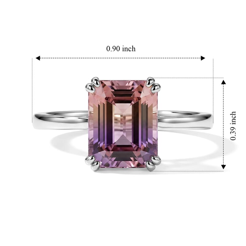 EverTrue Premium Anahi Ametrine 3.25 ctw Ring in Platinum Bond (Size 11.0)