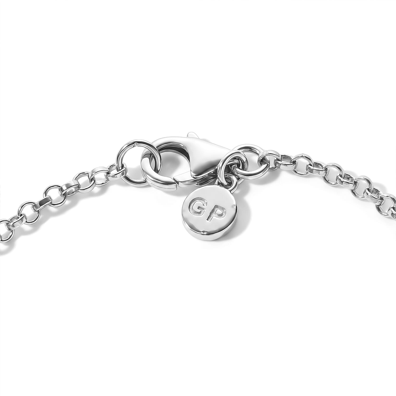 GP Celestial Dream Collection Moissanite 0.30 ctw Bracelet in Rhodium Over Sterling Silver (6.50 In)