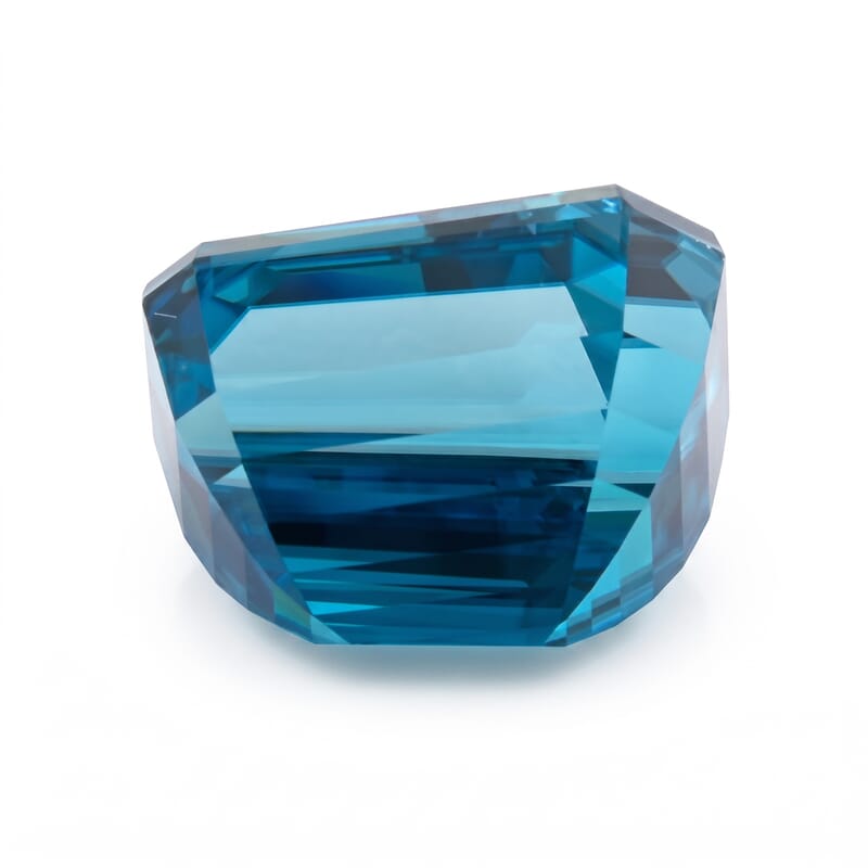 Chairman Collection Certified and Appraised AAAA Cambodian Blue Zircon (Fancy Free Size) 21.00 ctw