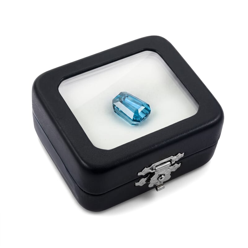 Chairman Collection Certified and Appraised AAAA Cambodian Blue Zircon (Fancy Free Size) 21.00 ctw