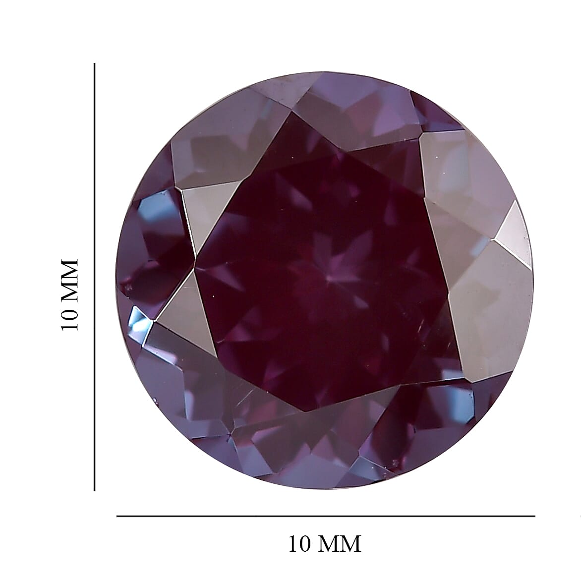 Lab Grown Alexandrite (Rnd 10 mm) 4.01 ctw