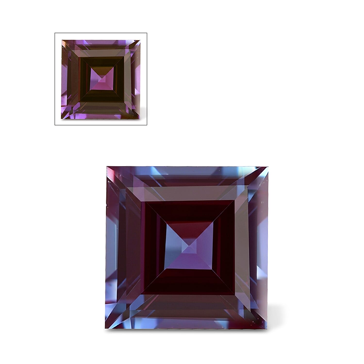 AA Lab Grown Alexandrite (Sqr 5 mm) 0.20 ctw