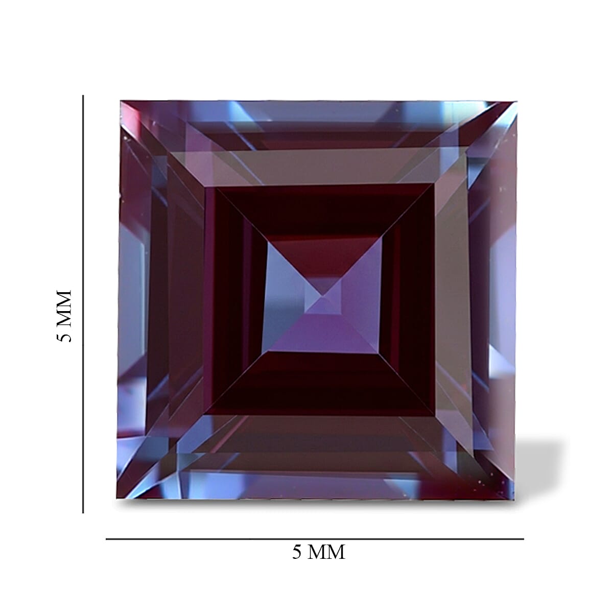 AA Lab Grown Alexandrite (Sqr 5 mm) 0.20 ctw