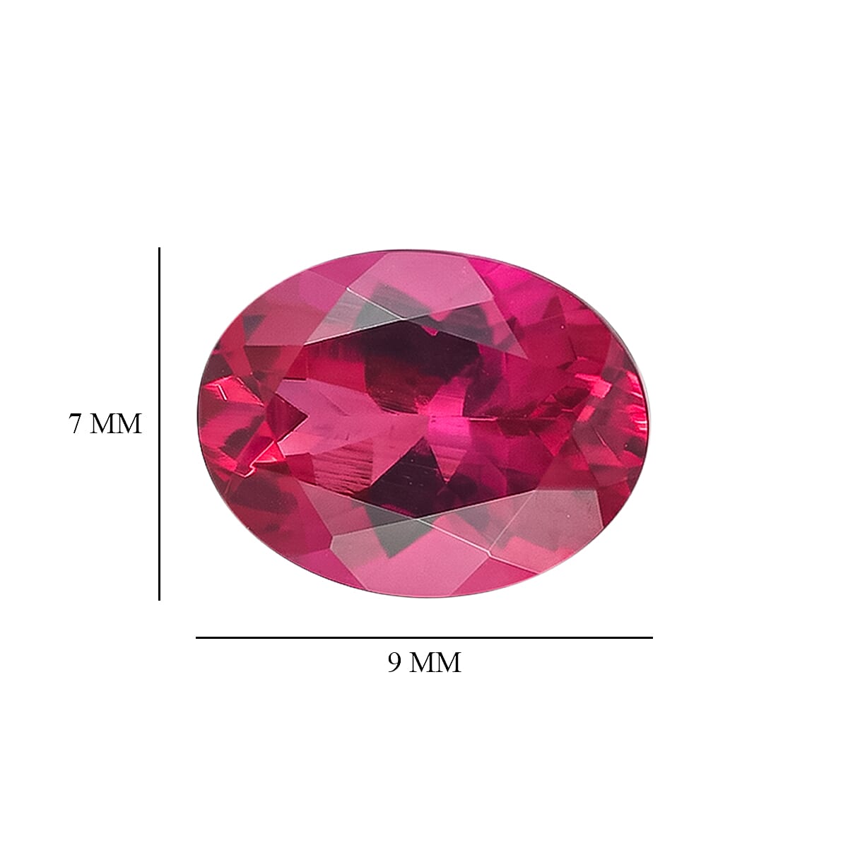 Lab Grown Bixbite Set of 2 (Ovl 9x7 mm) 3.12 ctw