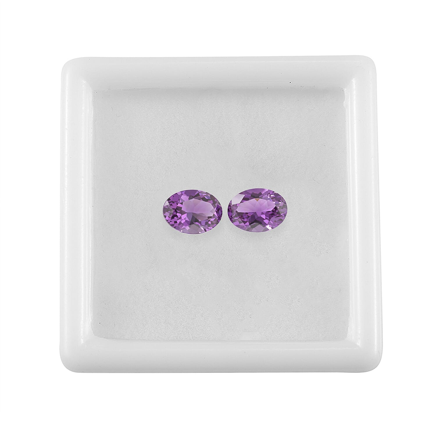 Lab Grown Color Change Sapphire Set of 2 (Ovl 7.5x5.5 mm) 2.64 ctw