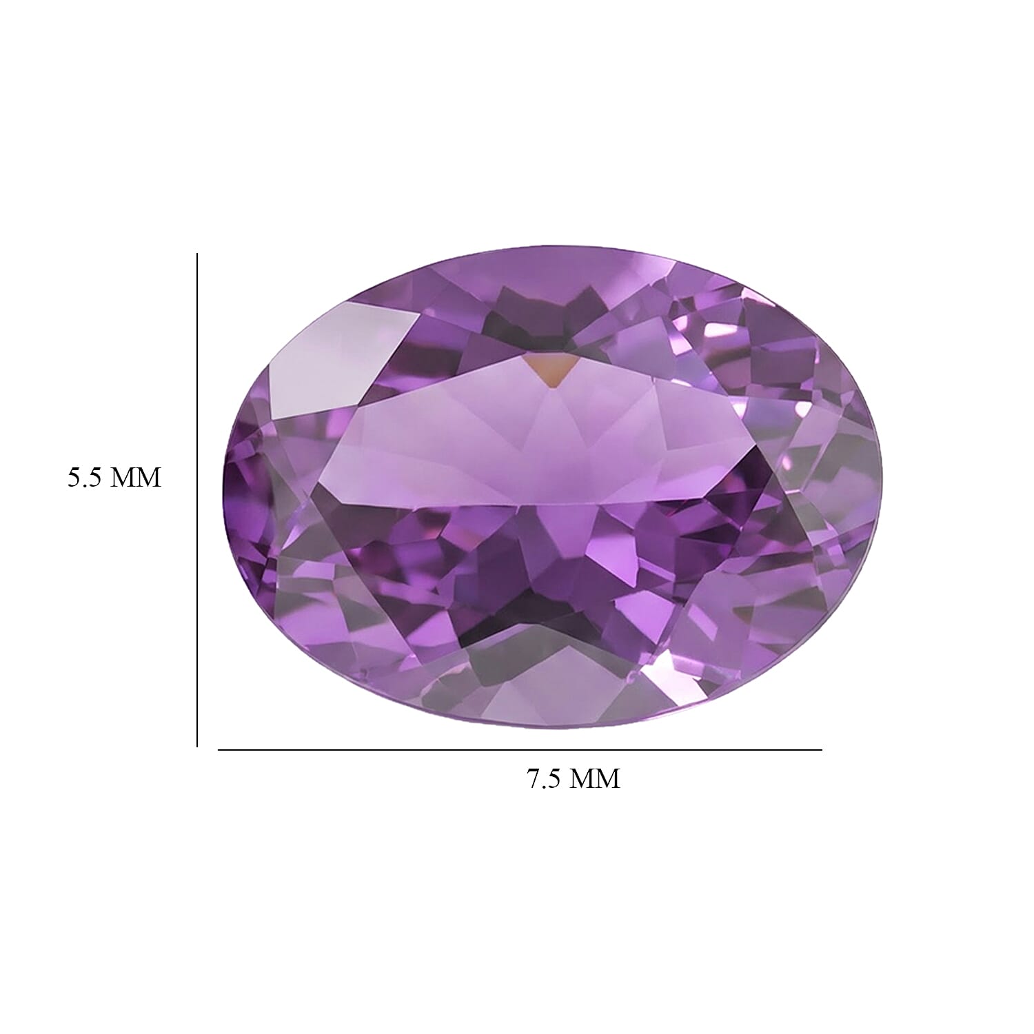 Lab Grown Color Change Sapphire Set of 2 (Ovl 7.5x5.5 mm) 2.64 ctw