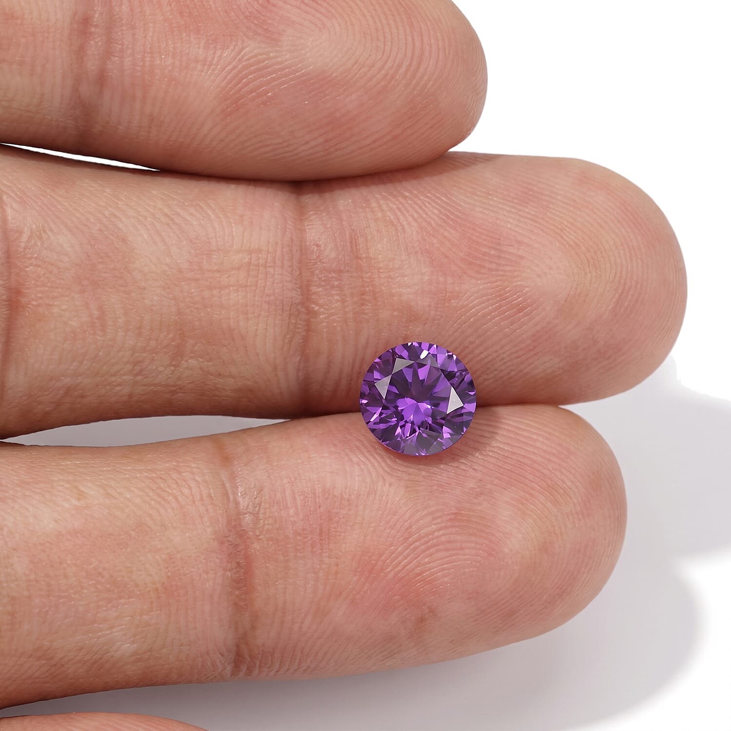 Lab Grown Color Change Sapphire Set of 2 (Rnd 7 mm) 3.42 ctw