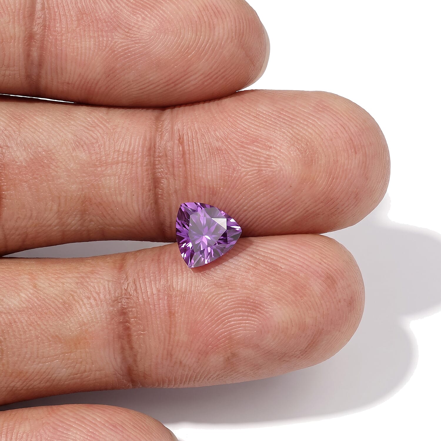 Lab Grown Color Change Sapphire Set of 2 (Trl 7 mm) 2.96 ctw