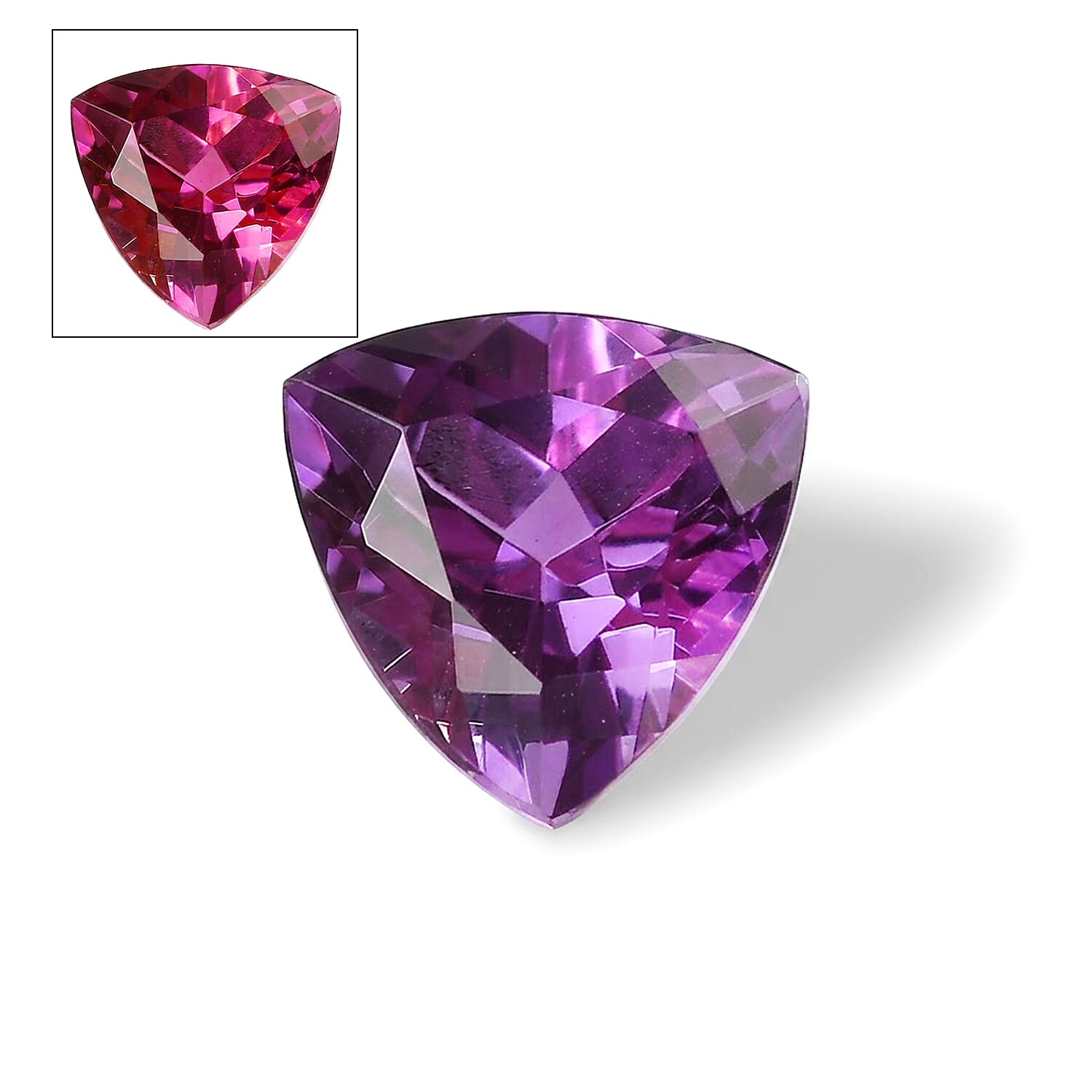 Lab Grown Color Change Sapphire (Trl 9 mm) 3.47 ctw