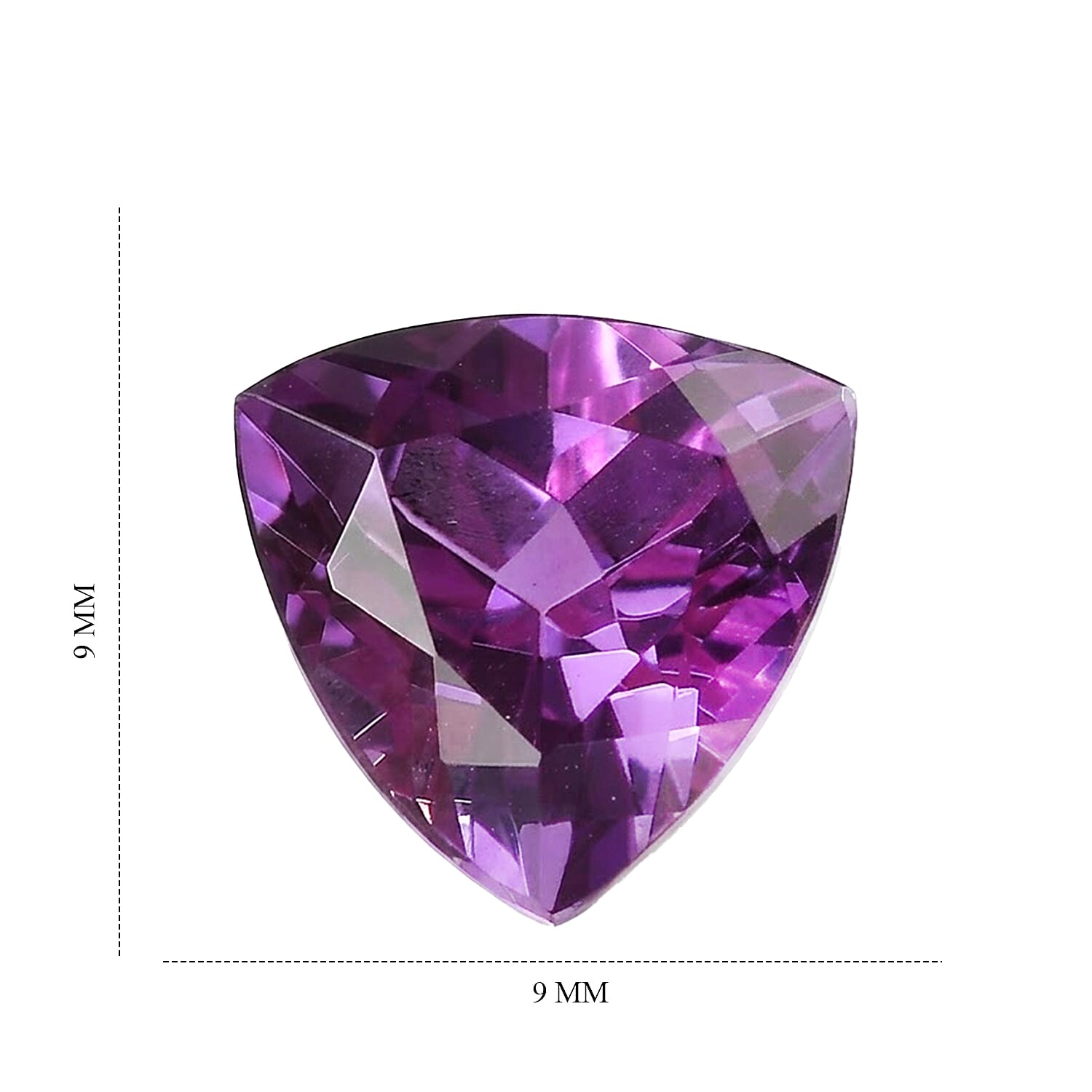 Lab Grown Color Change Sapphire (Trl 9 mm) 3.47 ctw