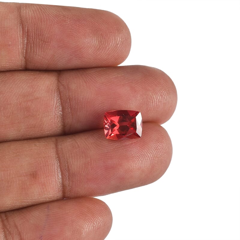 AA Lab Grown Padparadscha Sapphire (Cush 9x7 mm) 2.55 ctw