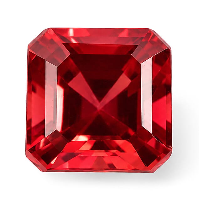 Lab Grown Padparadscha Sapphire (Oct 10x10 mm) 5.20 ctw