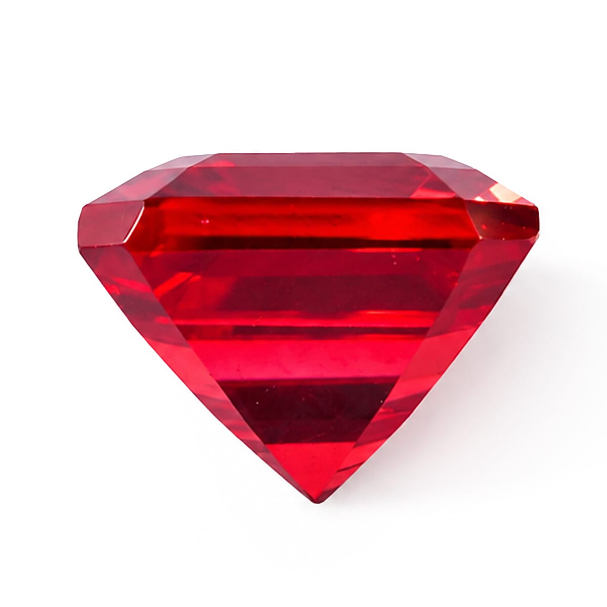 Lab Grown Padparadscha Sapphire (Oct 10x10 mm) 5.20 ctw
