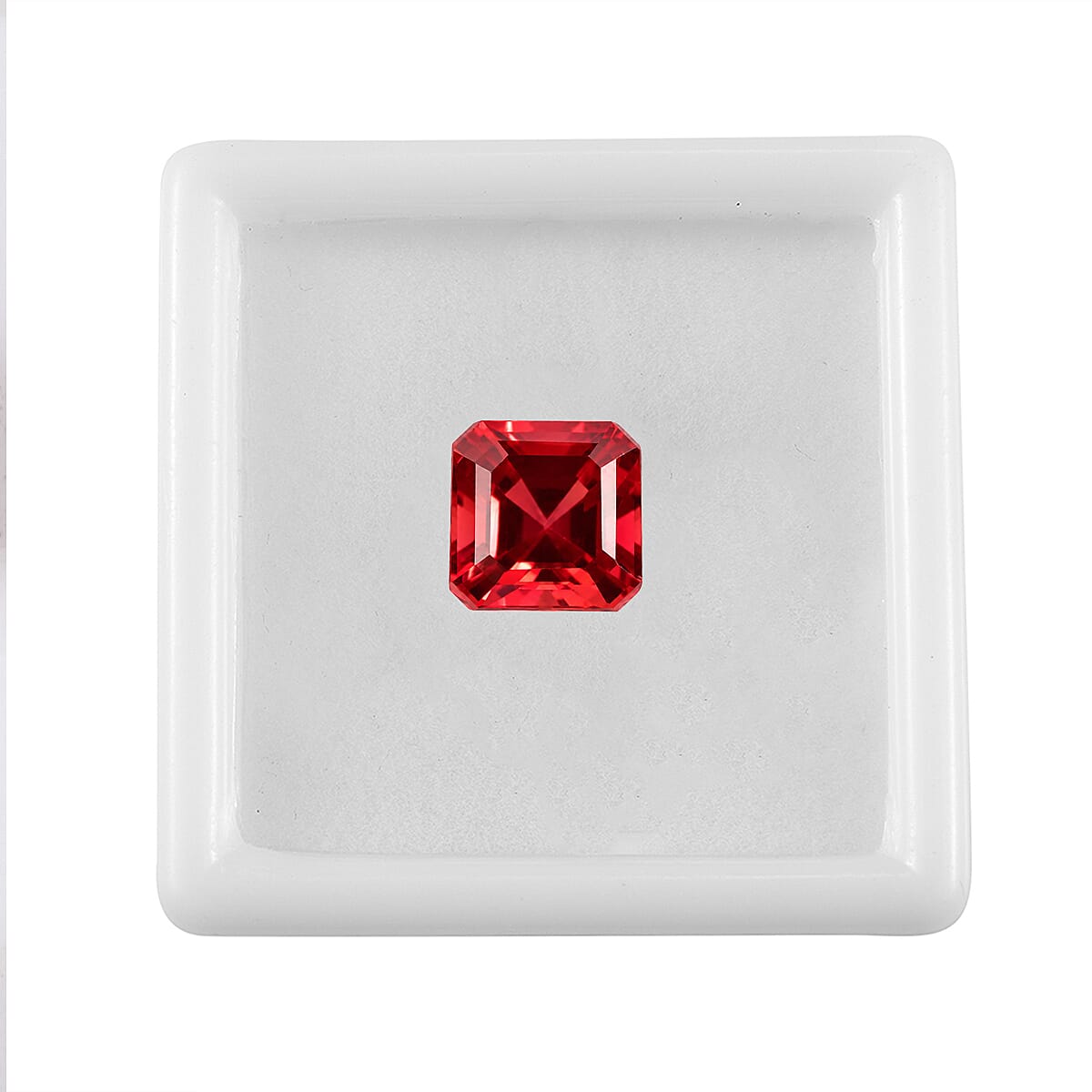 Lab Grown Padparadscha Sapphire (Oct 10x10 mm) 5.20 ctw