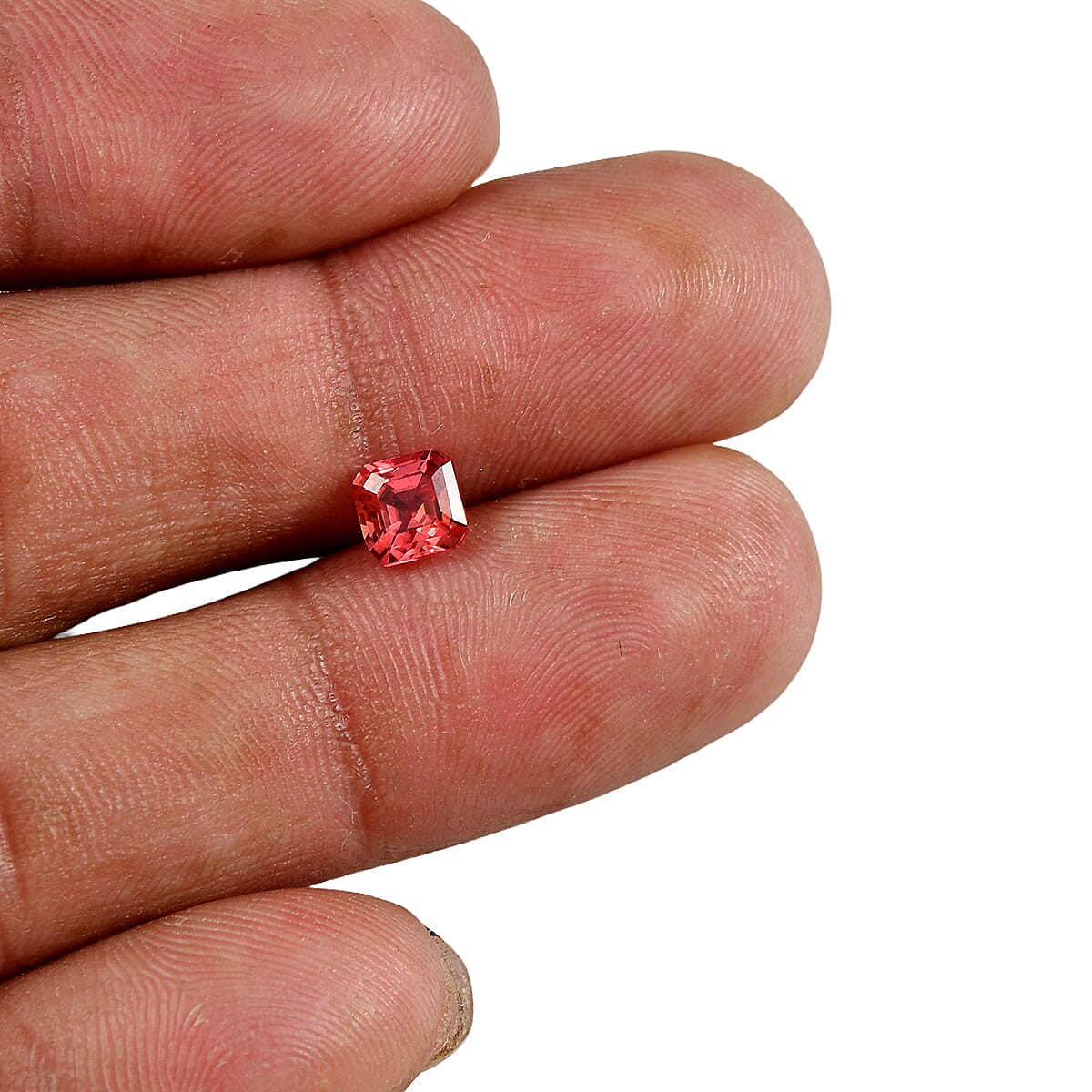 Lab Grown Padparadscha Sapphire Set of 2 (Oct 5x5 mm) 1.60 ctw