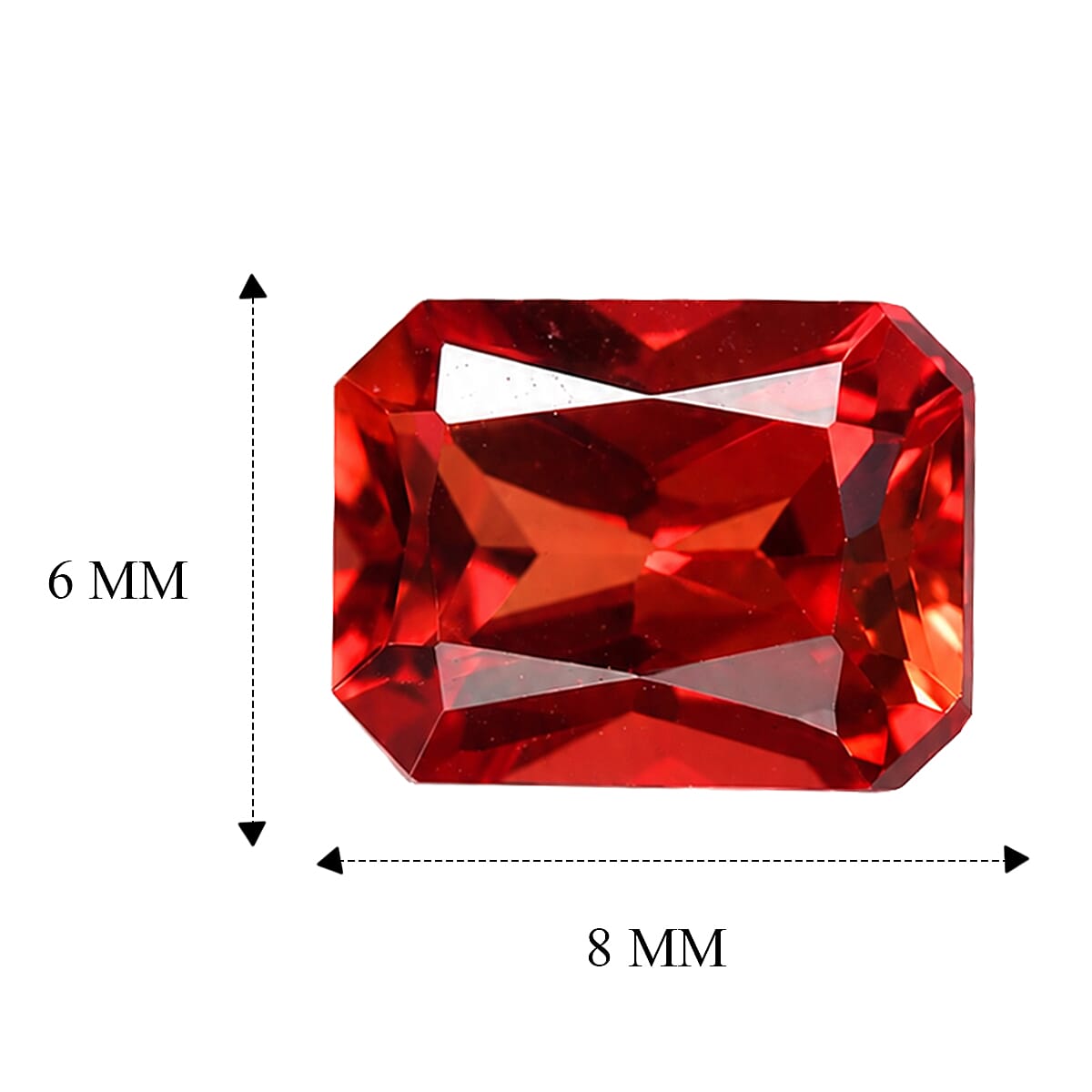Lab Grown Padparadscha Sapphire (Oct 8x6 mm) 1.87 ctw