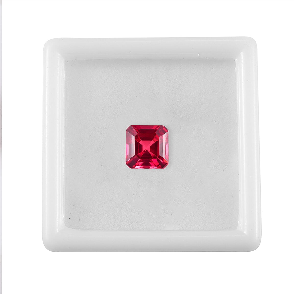Lab Grown Padparadscha Sapphire (Ovl 9x7 mm) 2.04 ctw