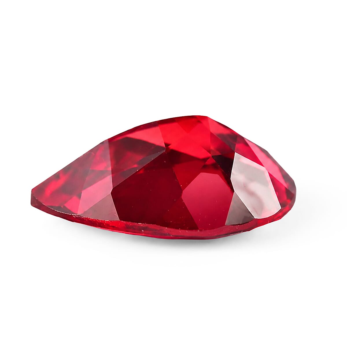 Lab Grown Padparadscha Sapphire (Pear 16x12 mm) 9.23 ctw