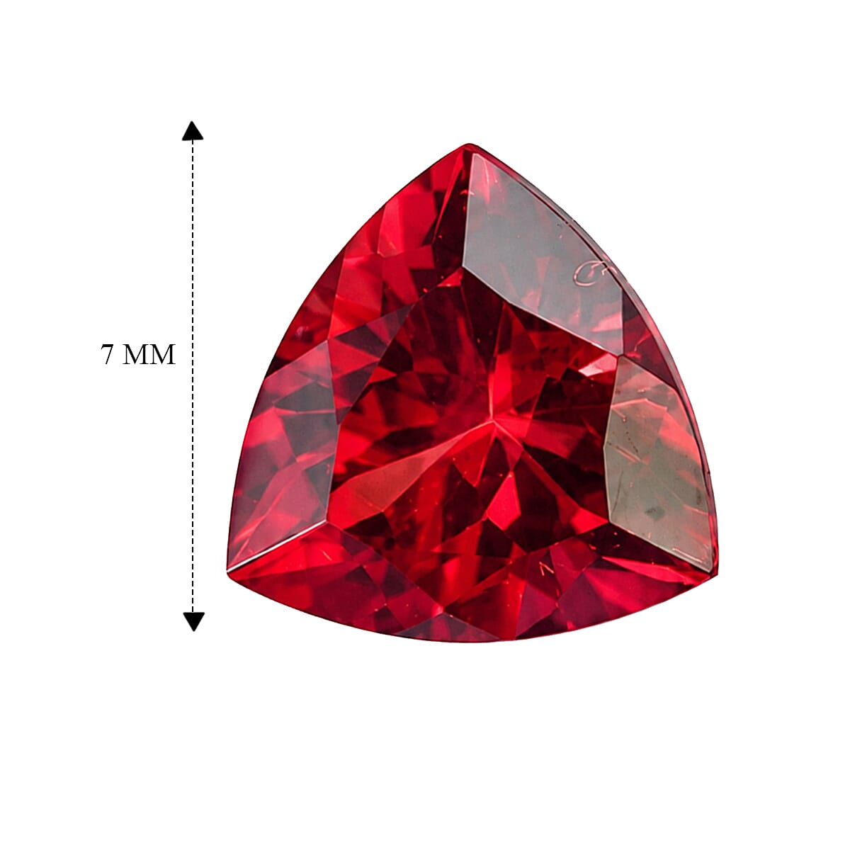 Lab Grown Padparadscha Sapphire (Trl 7 mm) 1.33 ctw