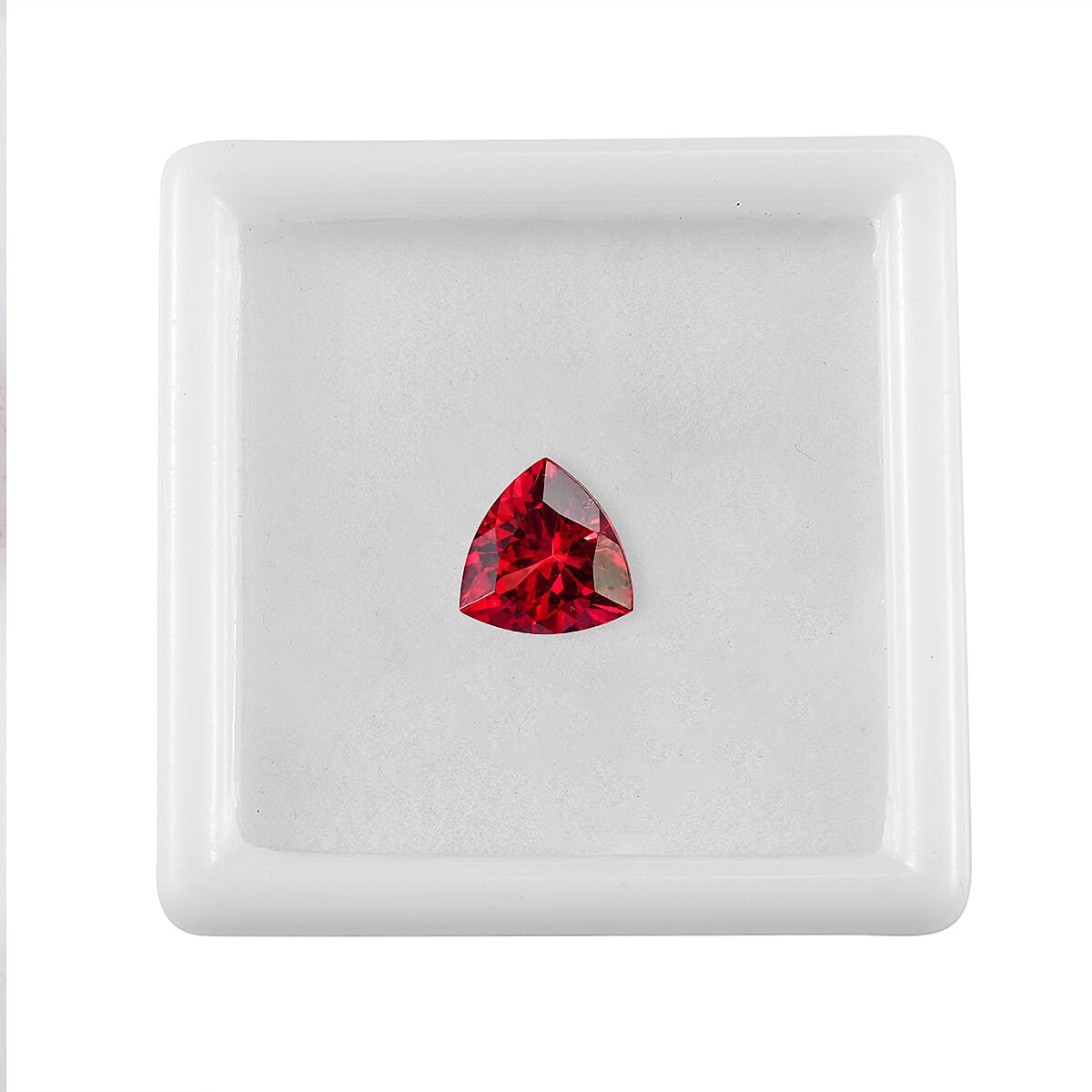Lab Grown Padparadscha Sapphire (Trl 9 mm) 2.66 ctw