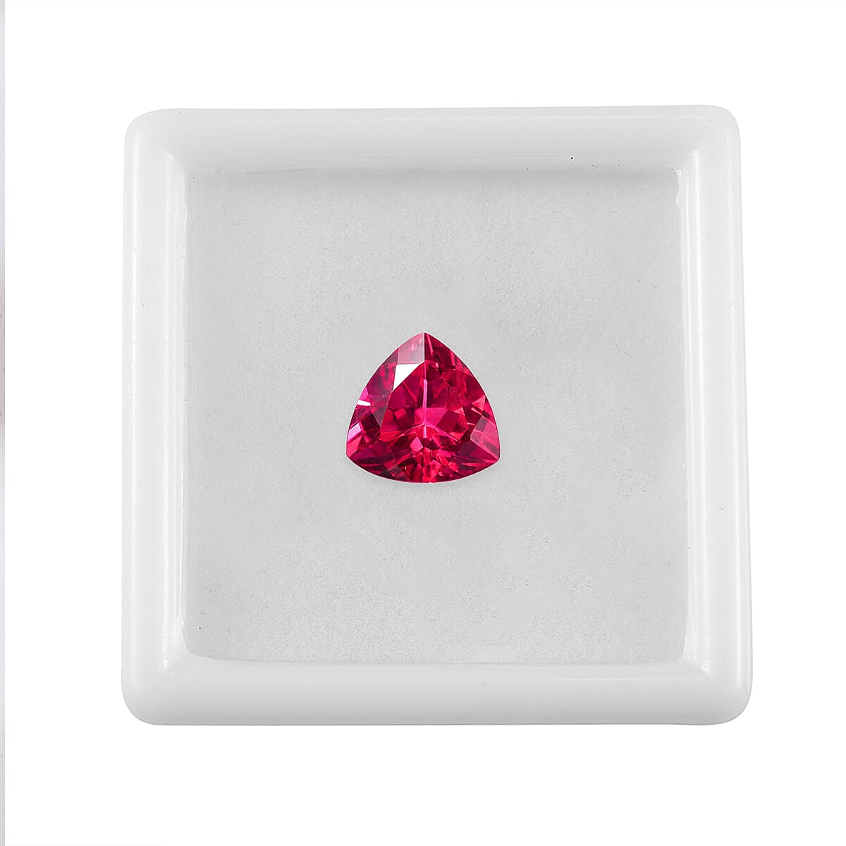 Lab Grown Padparadscha Sapphire (Trl 10 mm) 4.20 ctw