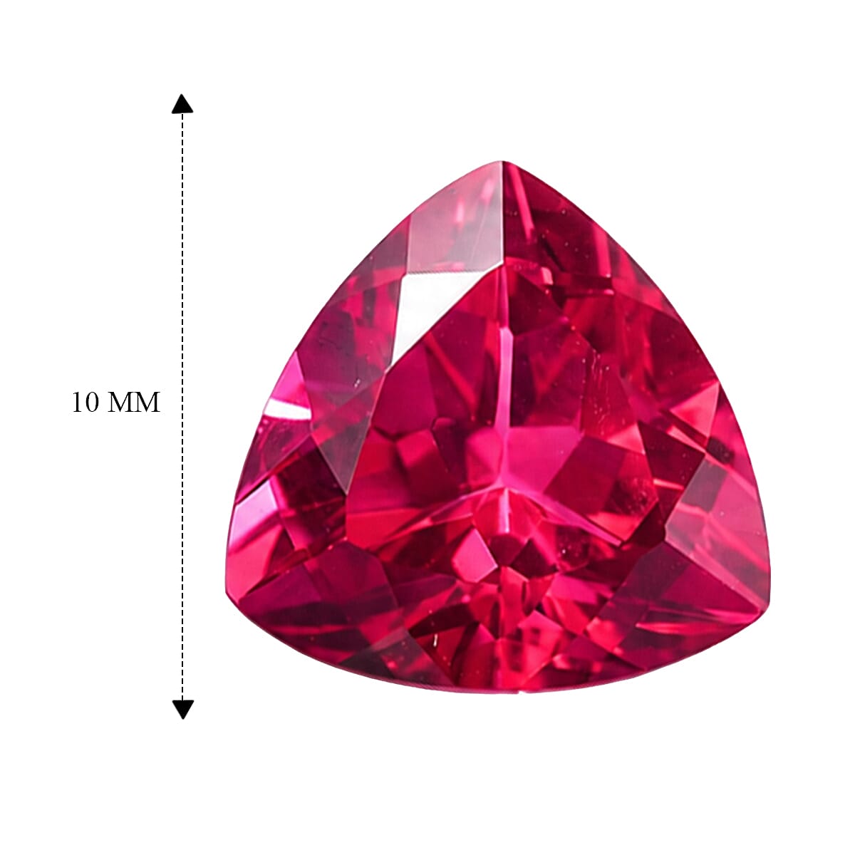 Lab Grown Padparadscha Sapphire (Trl 10 mm) 4.20 ctw