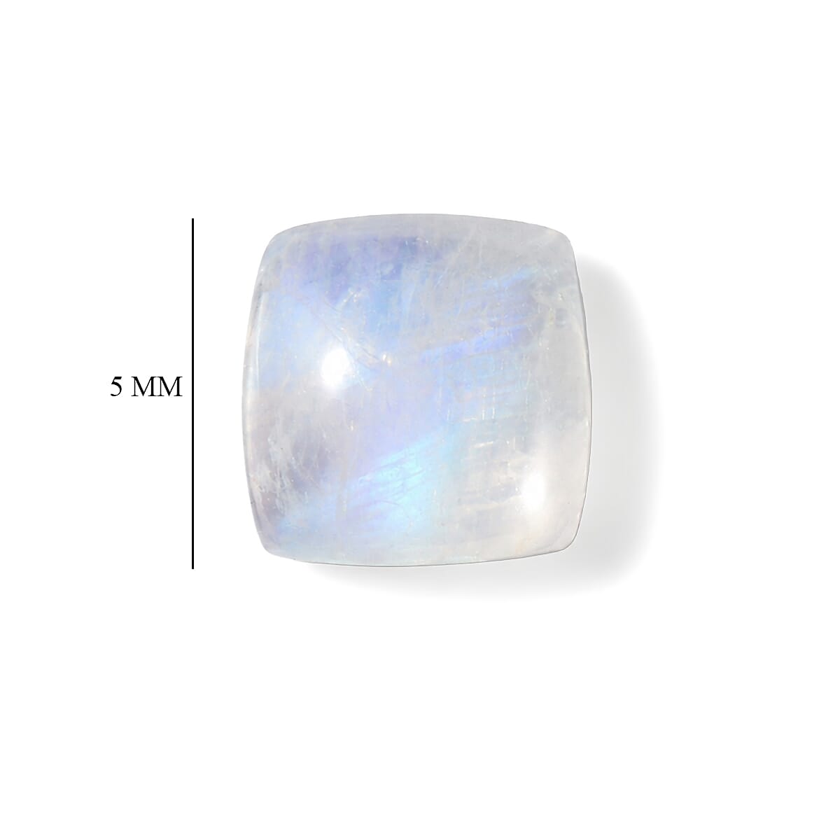 Rainbow Moonstone Set of 2 (Cush 5x5 mm) 1.10 ctw