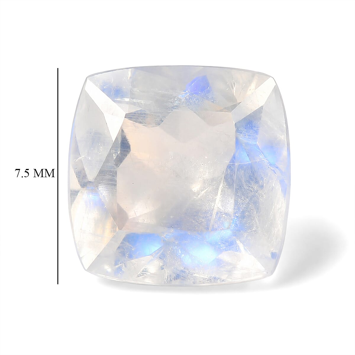 AA Rainbow Moonstone (Cush 7.5x7.5 mm) 1.50 ctw