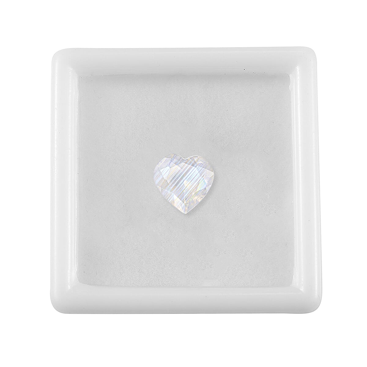 Rainbow Moonstone (Hrt 9 mm) 1.53 ctw