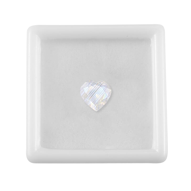 Rainbow Moonstone (Hrt 9 mm) 1.53 ctw