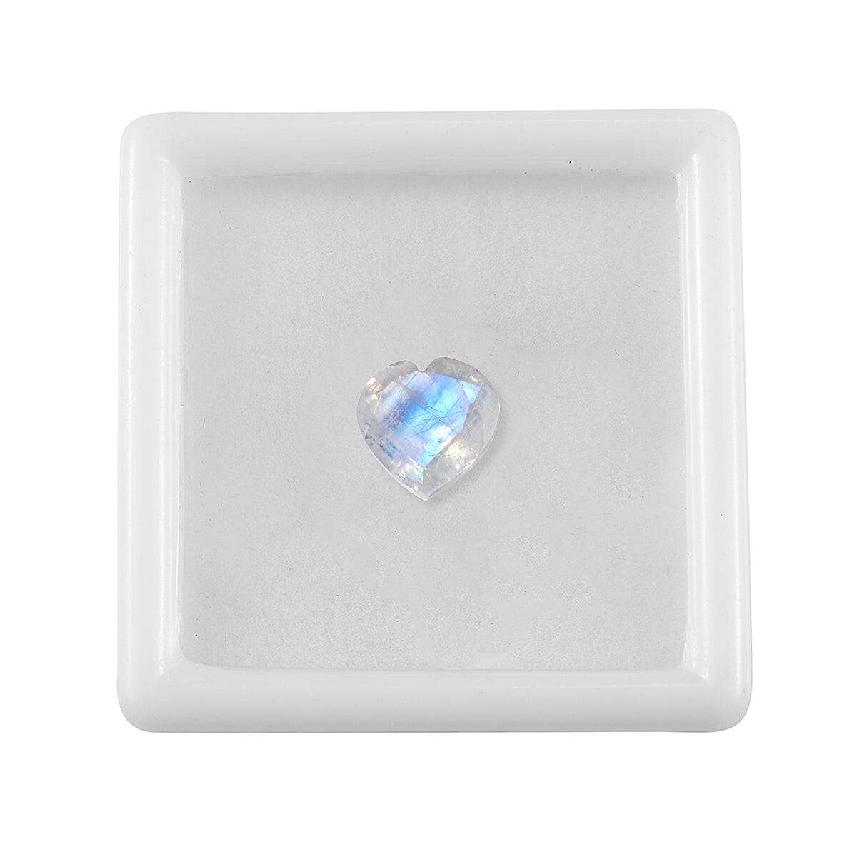 AA Rainbow Moonstone (Hrt 9 mm) 1.81 ctw
