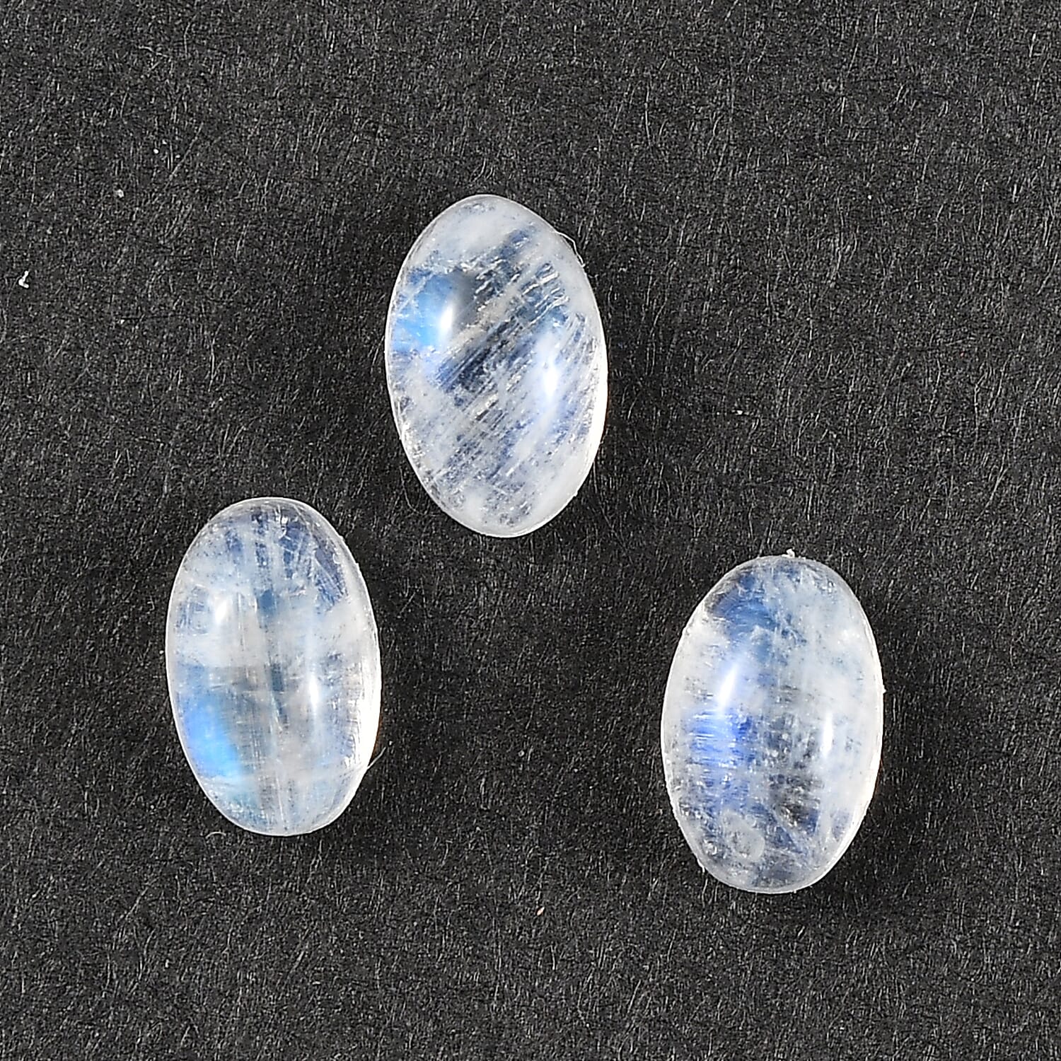 AA Rainbow Moonstone Set of 3 (Ovl 5x3 mm) 0.69 ctw