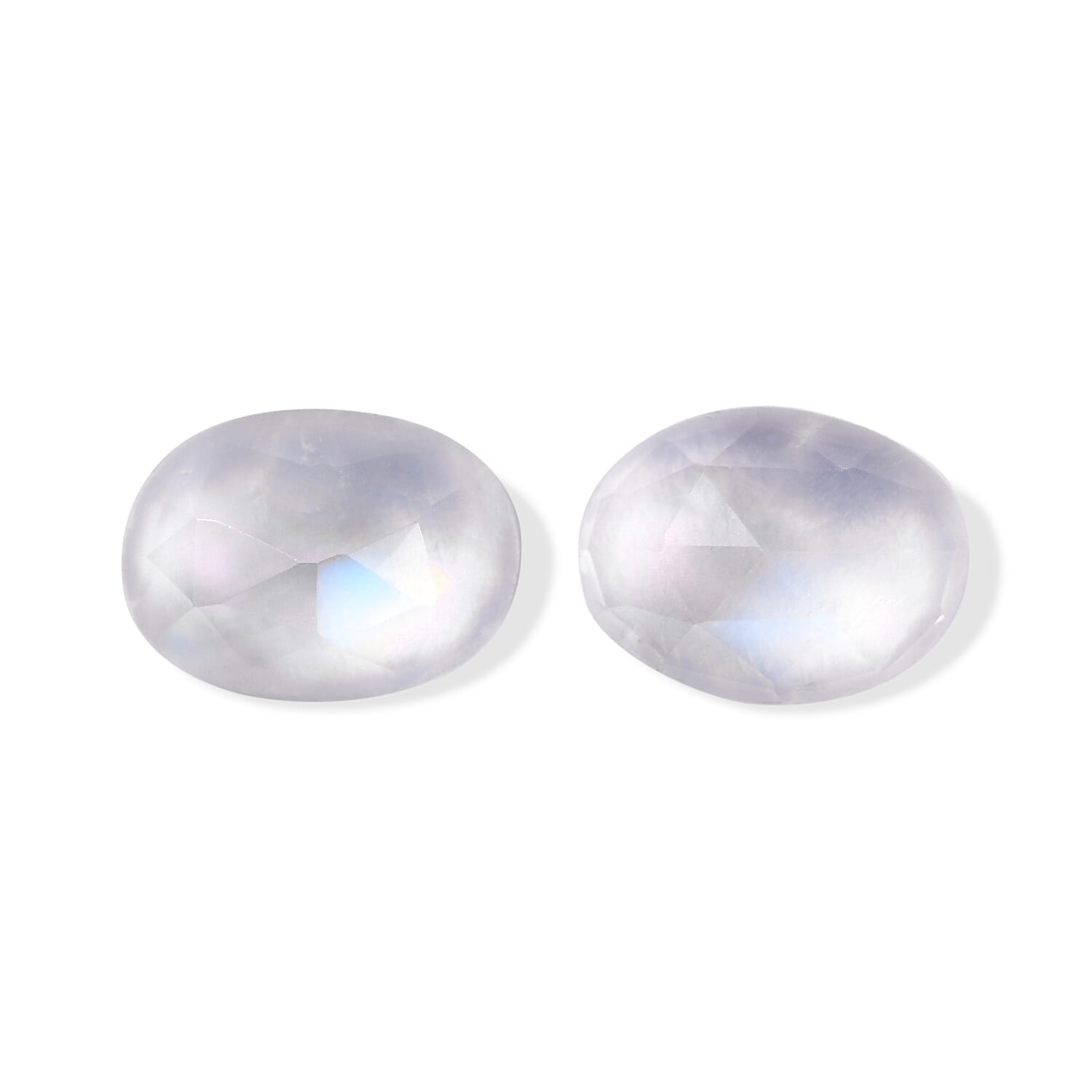 AA Rainbow Moonstone Set of 2 (Ovl 8x6 mm) 2.12 ctw