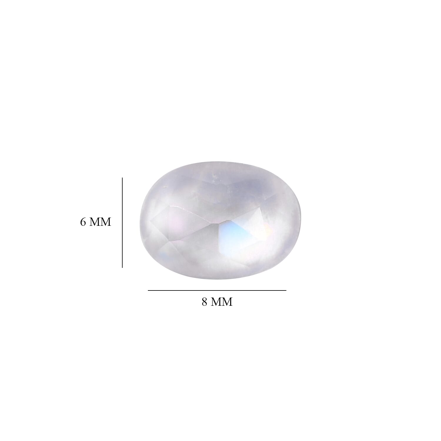 AA Rainbow Moonstone Set of 2 (Ovl 8x6 mm) 2.12 ctw