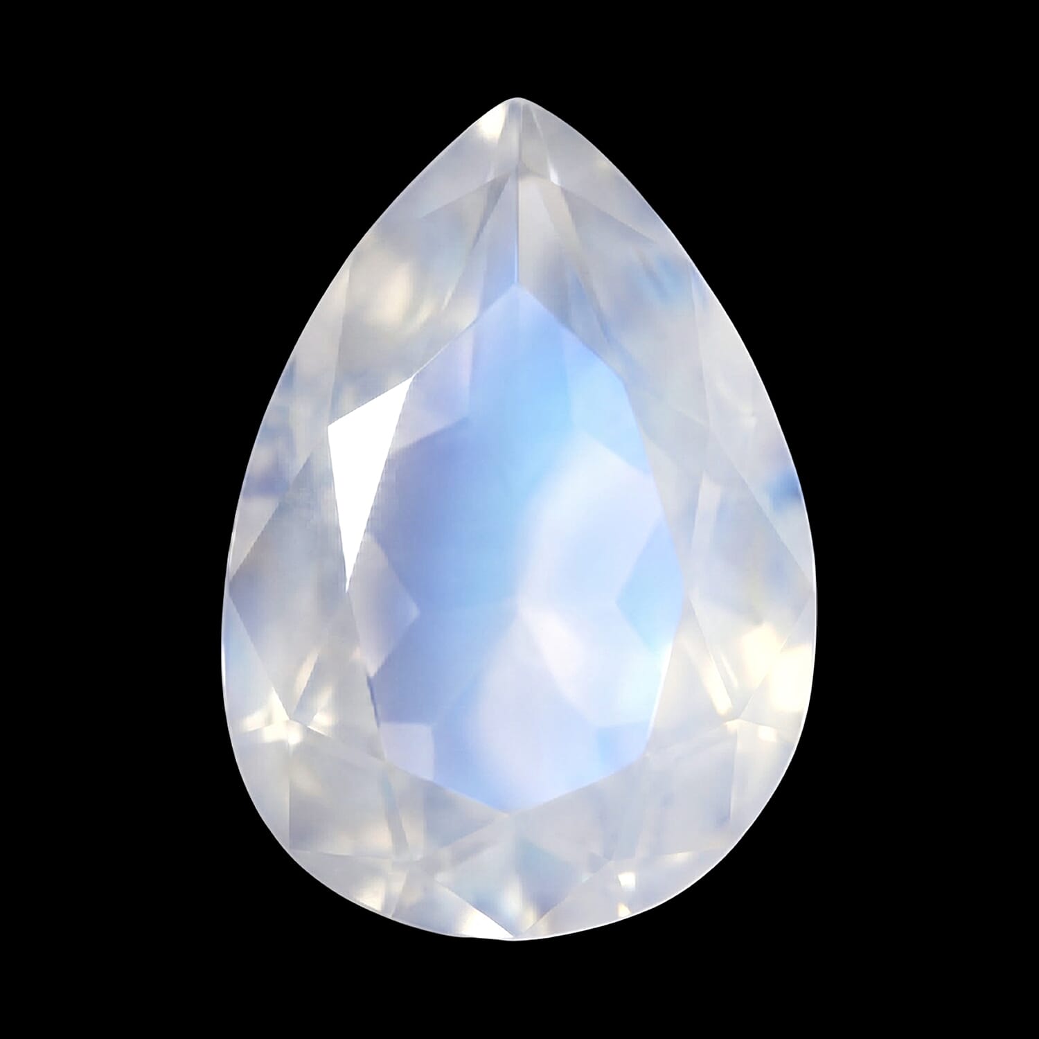 AAA Rainbow Moonstone (Pear 7x5 mm) 0.39 ctw