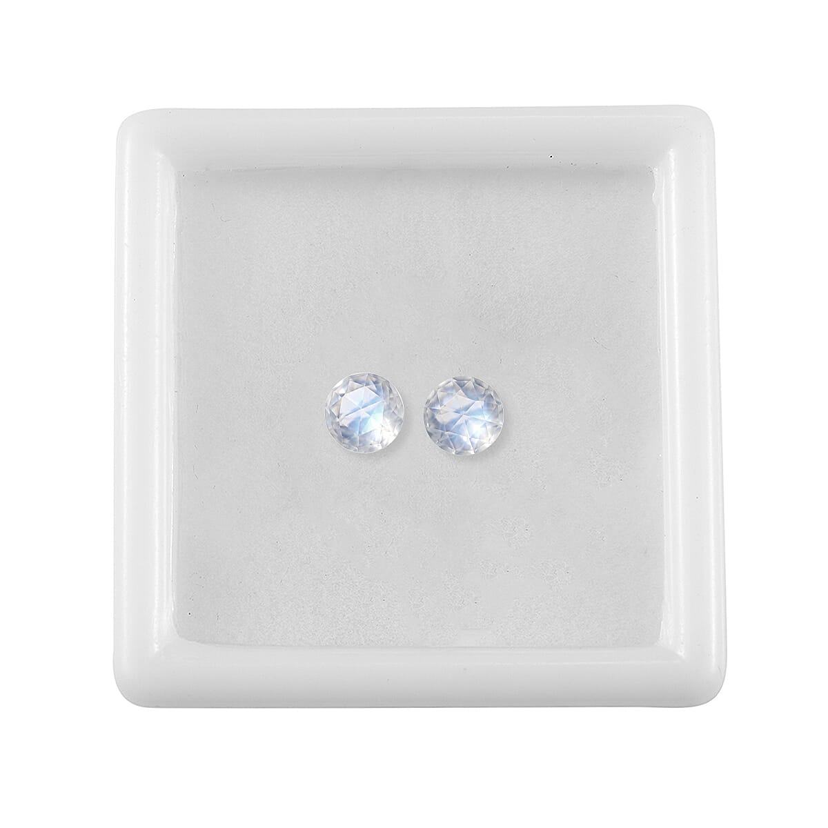 AA Rainbow Moonstone (Rnd 5 mm) 1.07 ctw