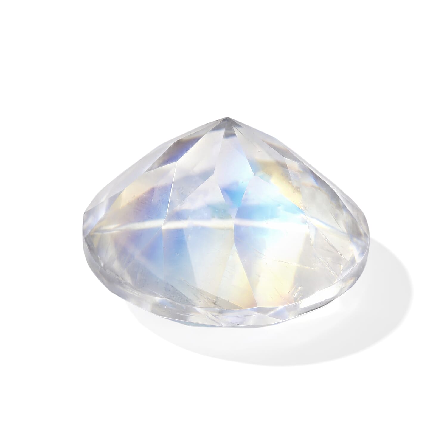 AA Rainbow Moonstone Set of 2 (Rnd 6 mm) 1.42 ctw