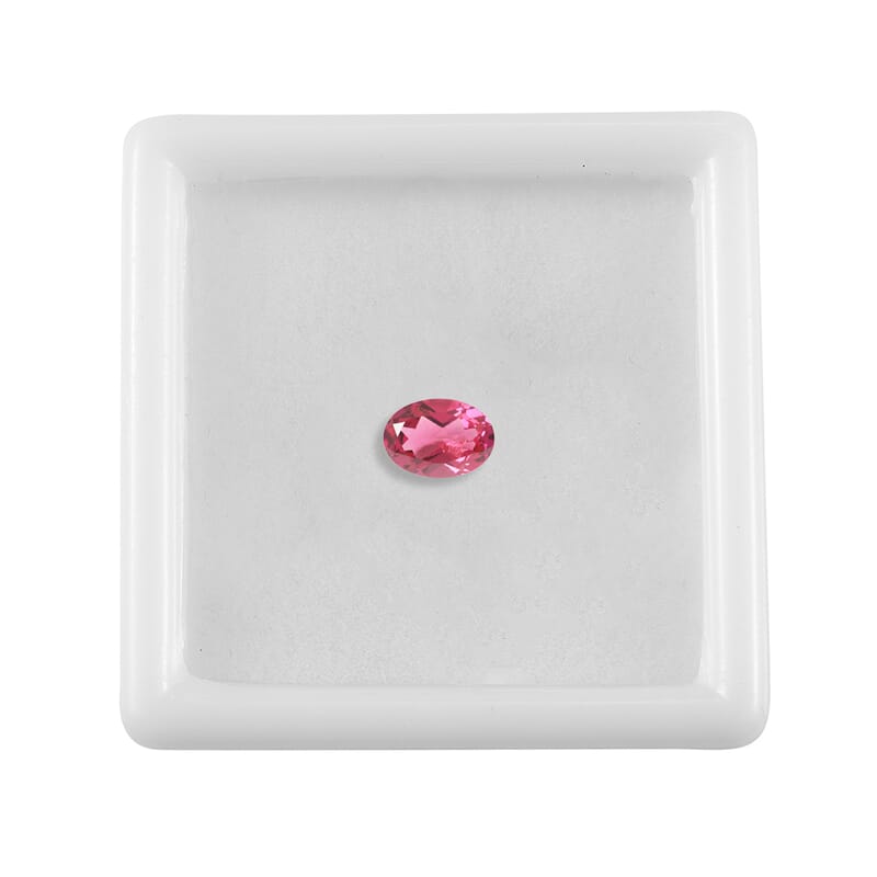 Lab Grown Bixbite (Ovl 7x5 mm) 0.45 ctw