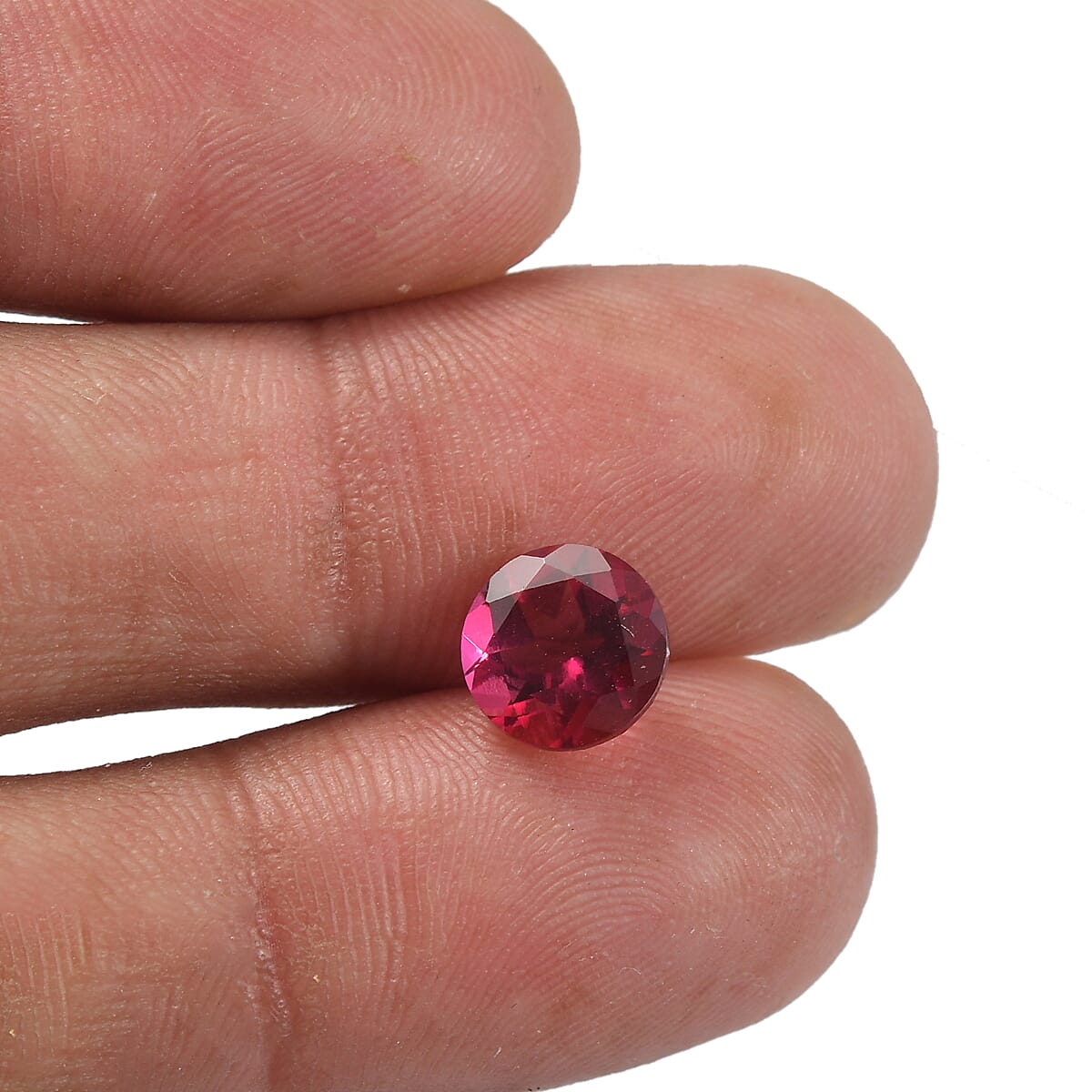 Lab Grown Bixbite Set of 2 (Rnd 8 mm) 2.80 ctw