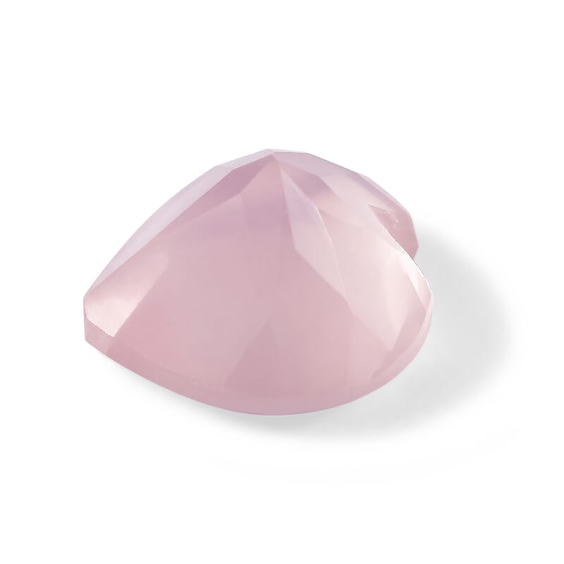 AA Rose Quartz Set of 2 (Hrt 9 mm) 4.51 ctw