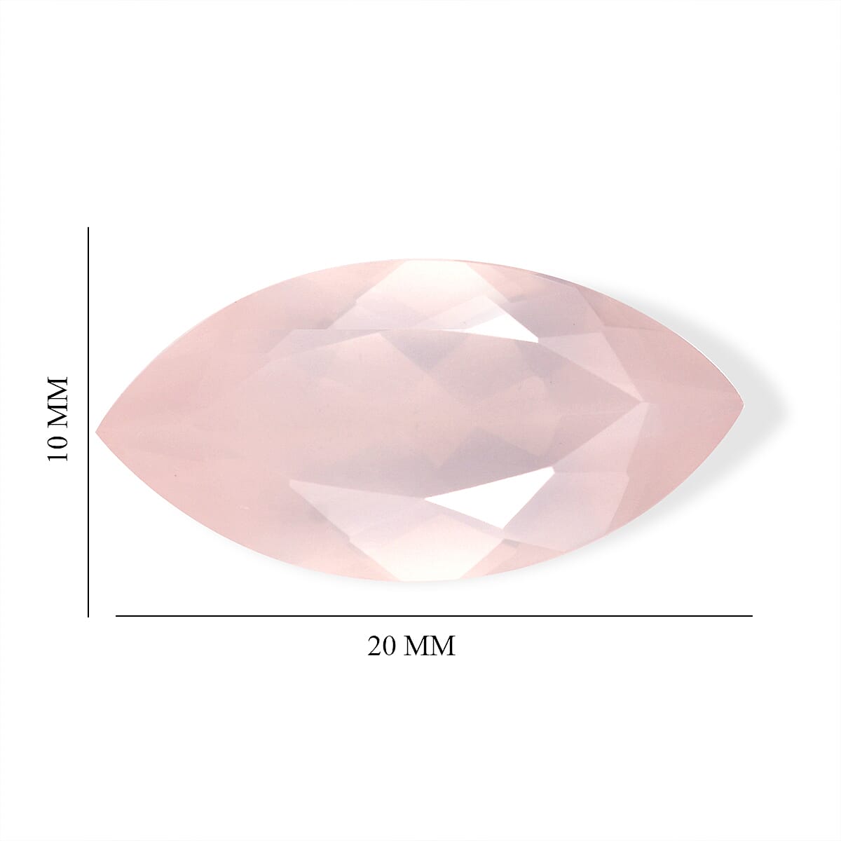 AA Rose Quartz (Mrq 20x10 mm) 5.63 ctw
