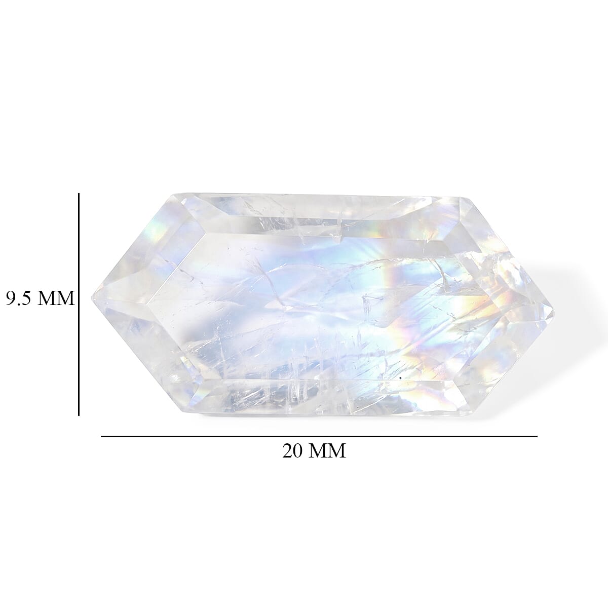 Rainbow Moonstone (Fancy 20x9.5 mm) 4.77 ctw