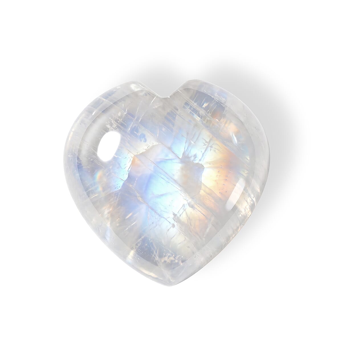 Rainbow Moonstone (Hrt 12 mm) 6.30 ctw