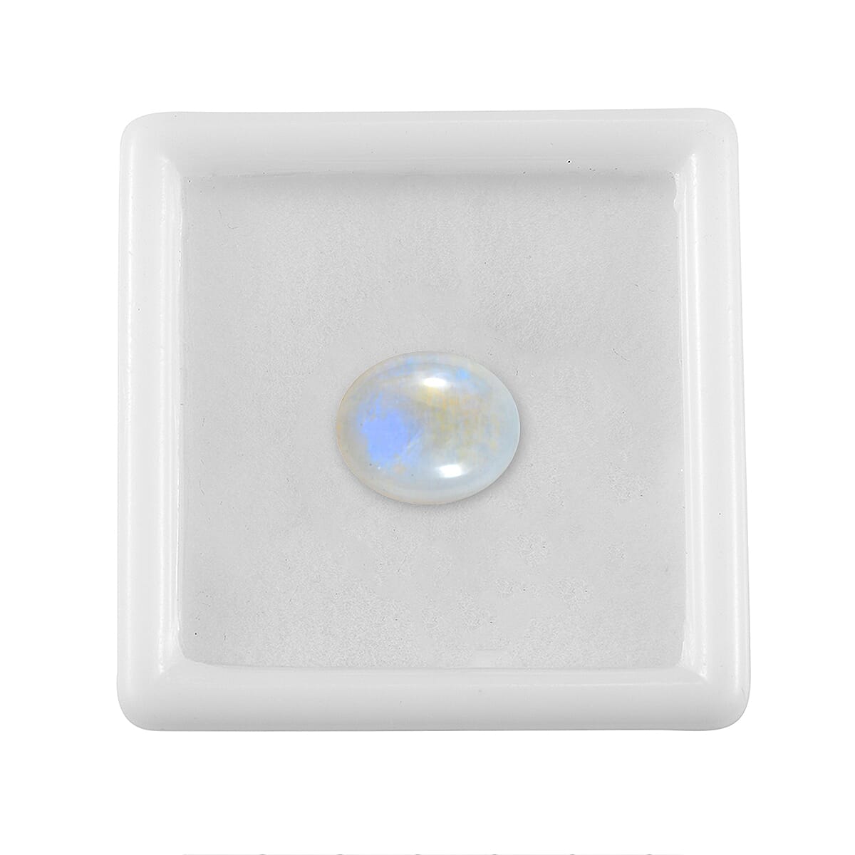 Rainbow Moonstone (Ovl 12x10 mm) 4.34 ctw