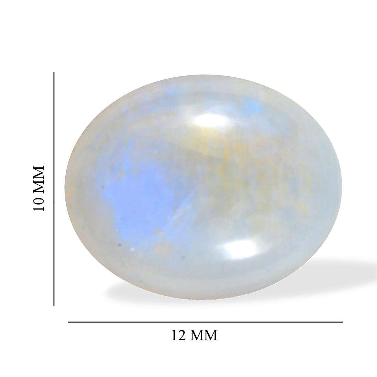 Rainbow Moonstone (Ovl 12x10 mm) 4.34 ctw