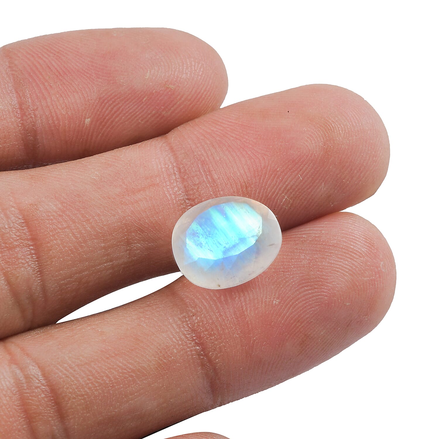 AA Rainbow Moonstone (Fancy 12x10 mm) 3.88 ctw
