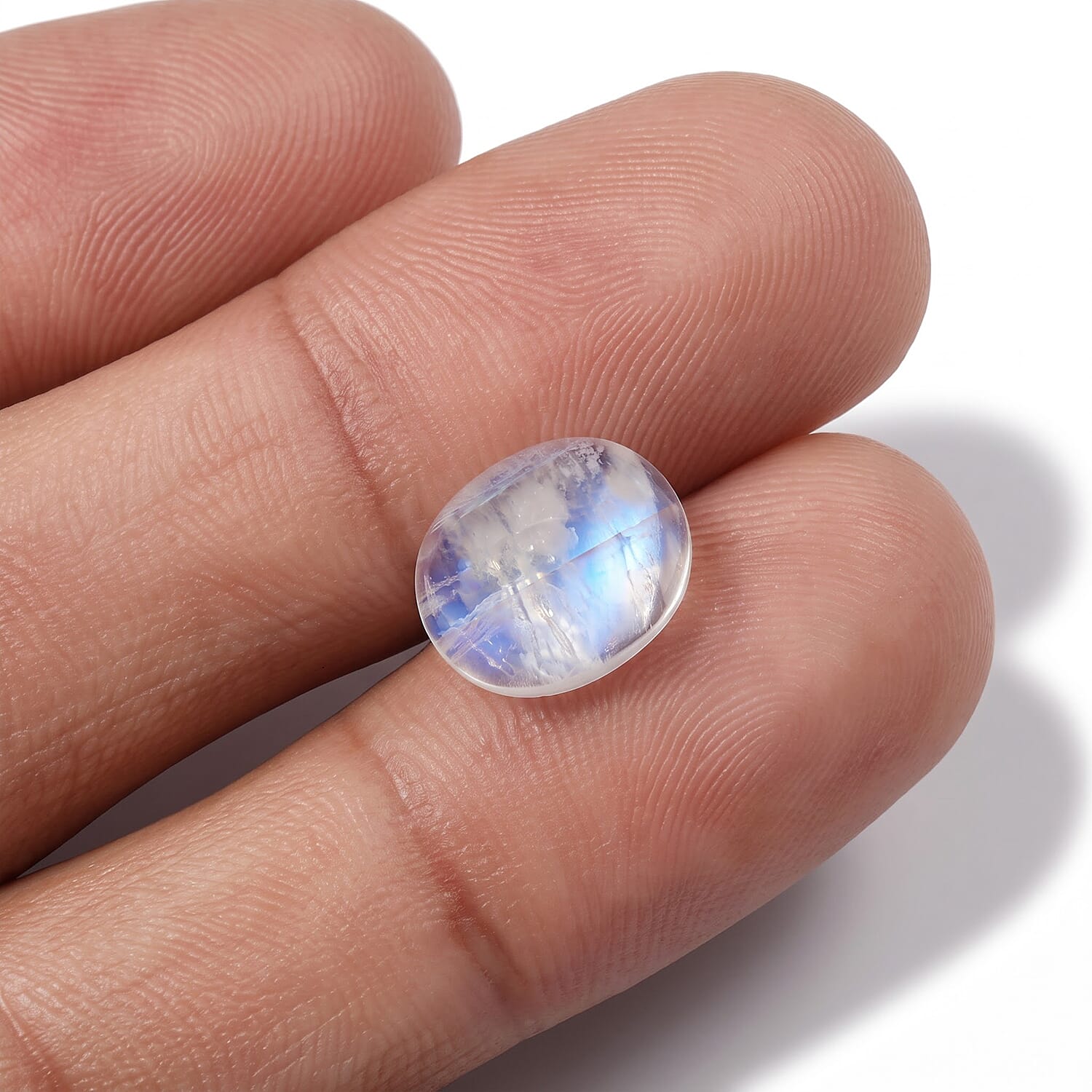 AA Rainbow Moonstone (Ovl 11x9 mm) 3.13 ctw
