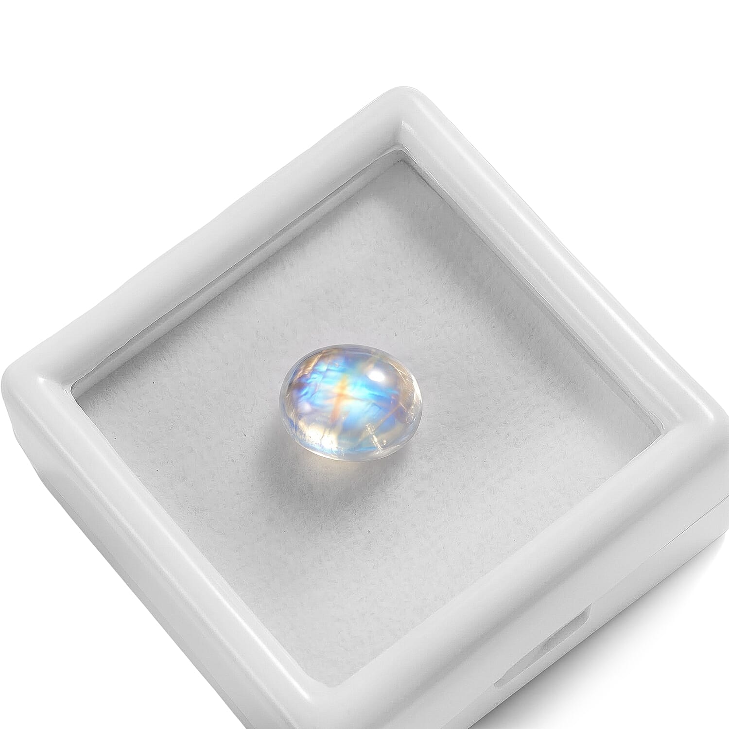 AA Rainbow Moonstone (Ovl 11x9 mm) 3.13 ctw