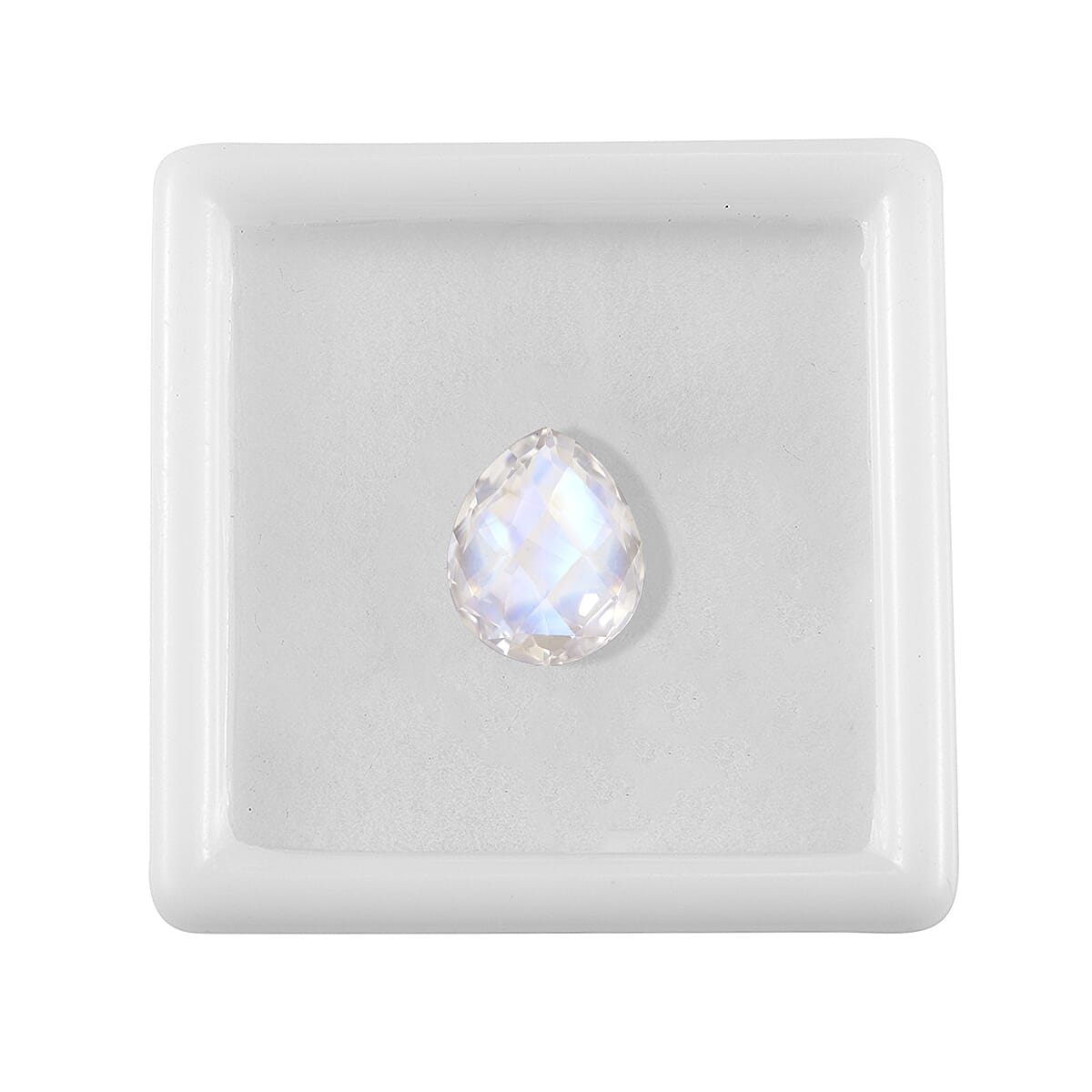 Rainbow Moonstone (Pear 12x10 mm) 3.25 ctw